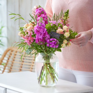 Vase of fresh summer flowers